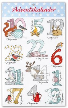 Krima & Isa Adventskalender Sticker Schneetiere