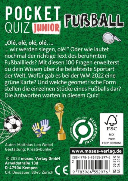 Moses Pocket Quiz junior Fußball